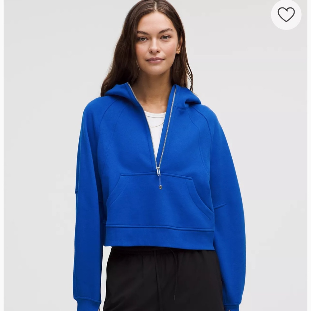 Blue Women's Half-Zip Hoodie